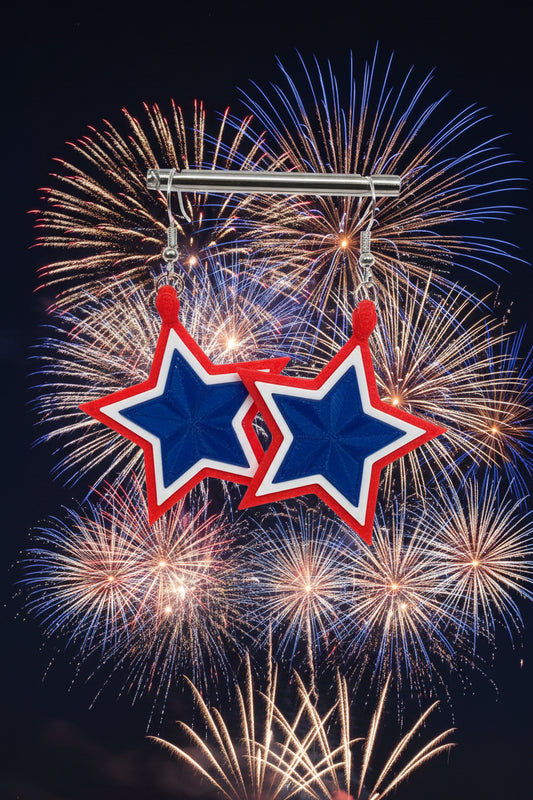 Patriotic Star Earrings