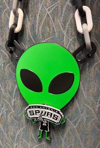 Spurs Silver & Black Hype Chain Spinner "Wemby Alien"