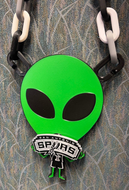 Spurs Silver & Black Hype Chain Spinner "Wemby Alien"